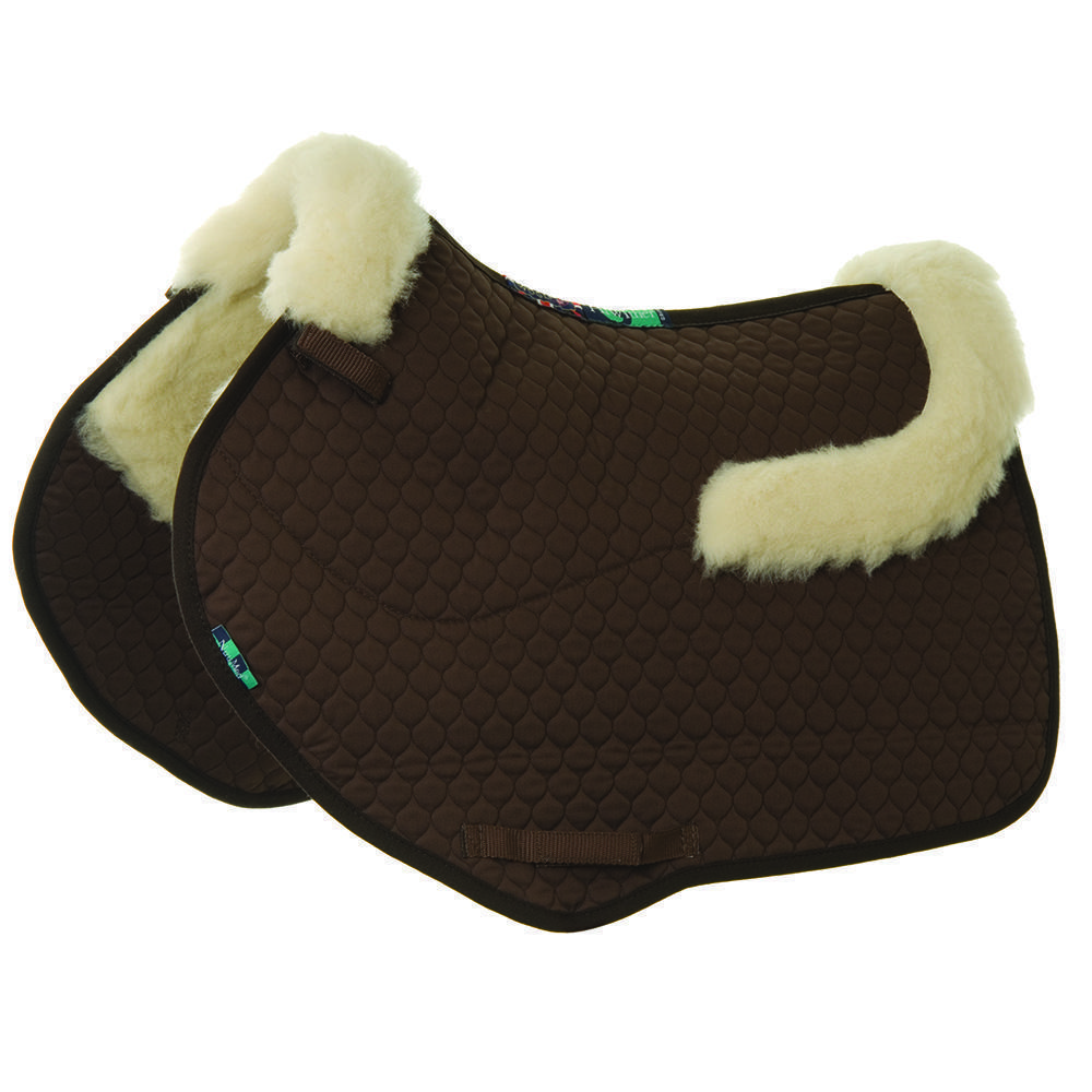 NuuMed HiWither Half Wool Saddle Pad With Collars SP20 CC